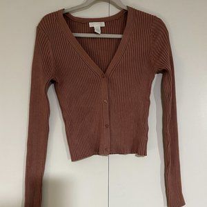 H&M Cardigan Top Sz M in Pink